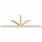 Ekena Millwork Richland Smooth Timber Gable Bracket, Douglas Fir, 108"W x 45"H x 3 1/2"D x 3 1/2"F, 10/12 Pitch GBW108X45X0404RIC00SDF - alternate 5